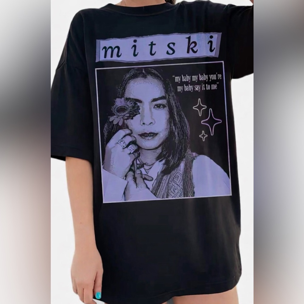 Mitski Graphic T Shirt Black Indie Alt Oversized Fit Size S